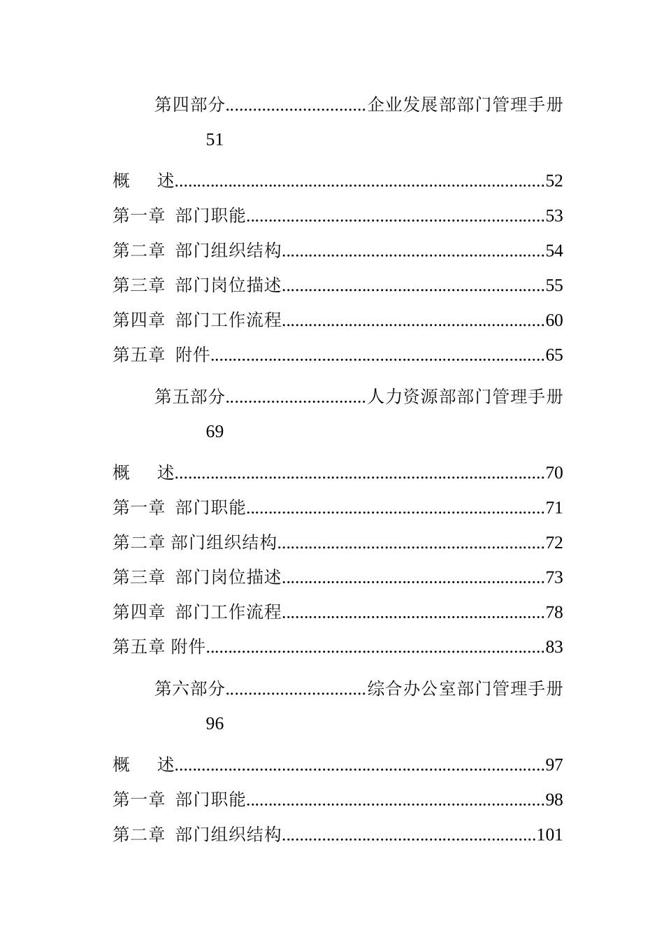 某某科技公司部门管理手册汇编_第2页