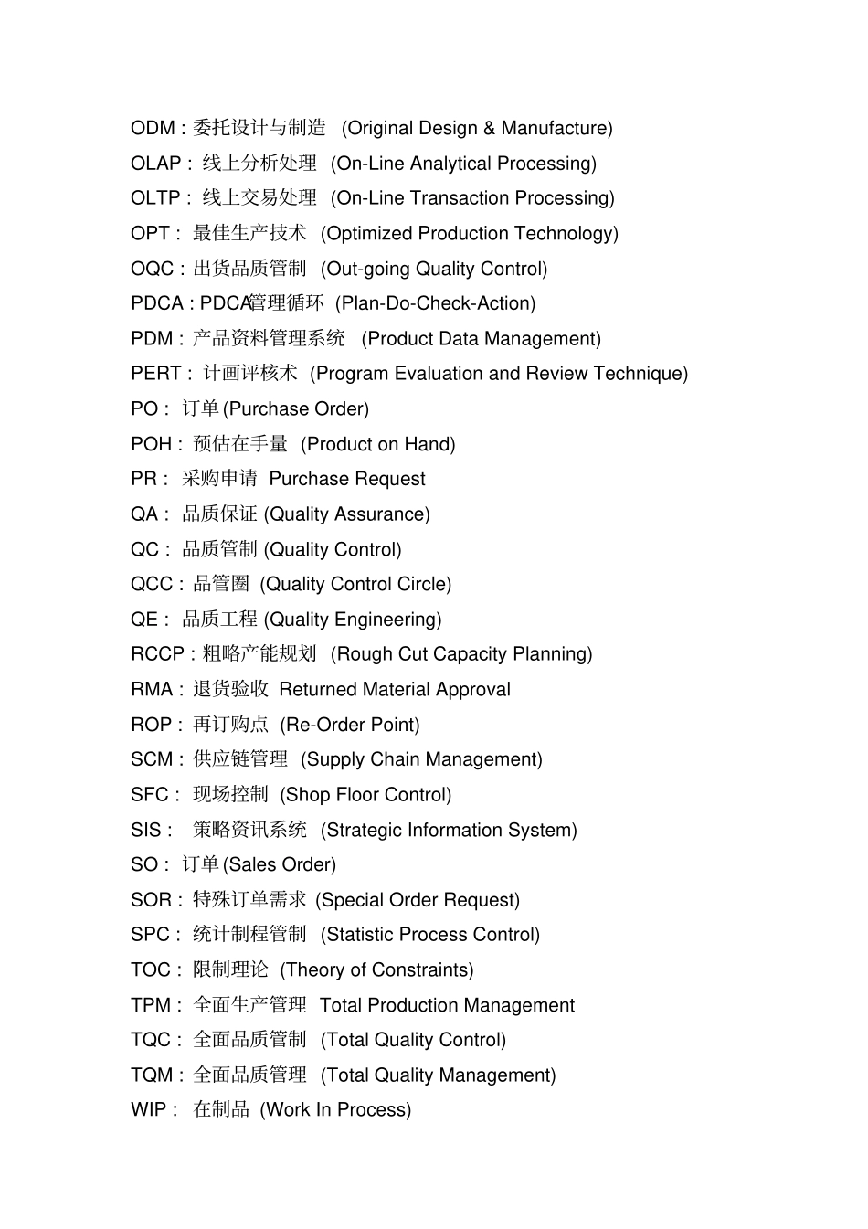 企业管理常用名词缩写_第3页