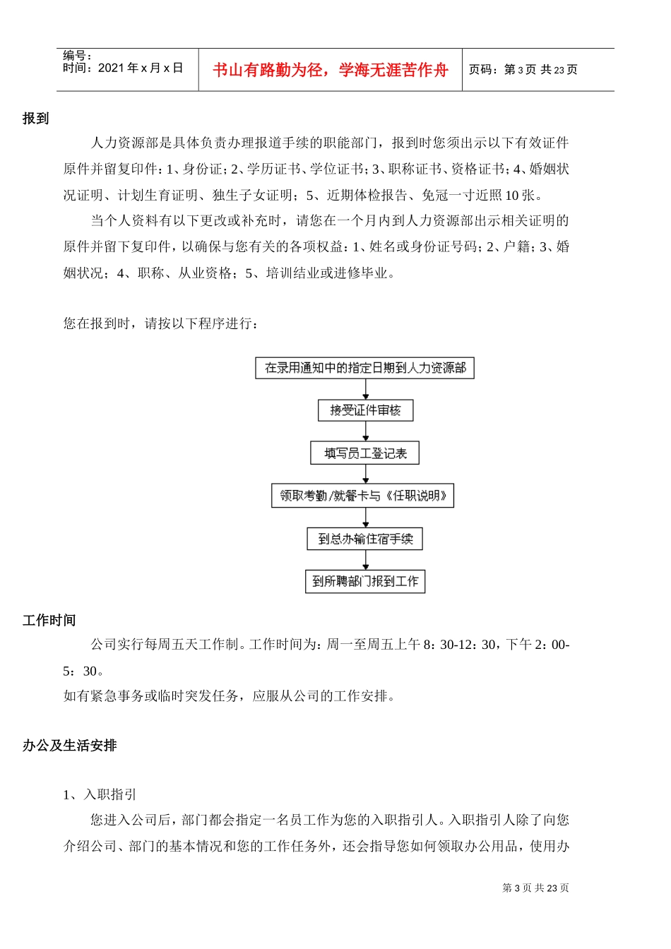 某某公司员工管理标准手册_第3页