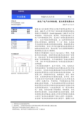 某某年传播与文化行业策略