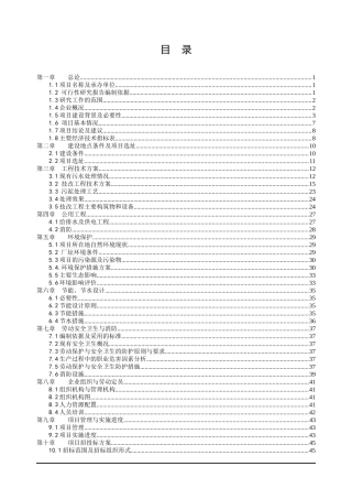 某污水治理项目计划概述
