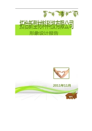 某材料科技有限公司企业形象设计报告