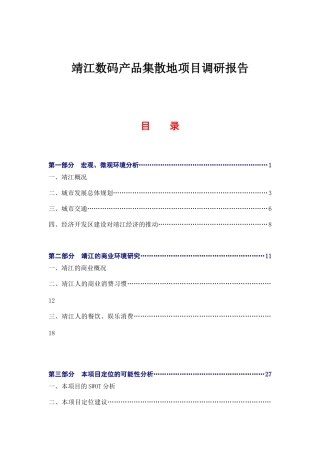 某数码产品集散地市场调查报告