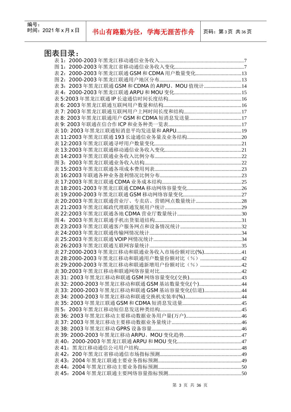 某某年中国联通黑龙江分公司经营分析报告_第3页