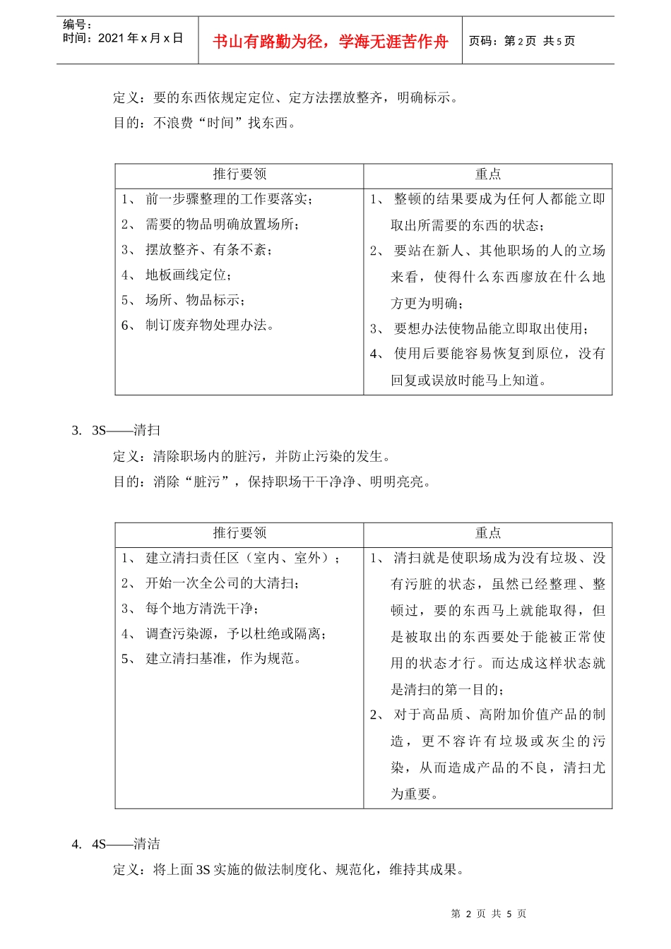 某汽车销售企业5S管理制度_第2页