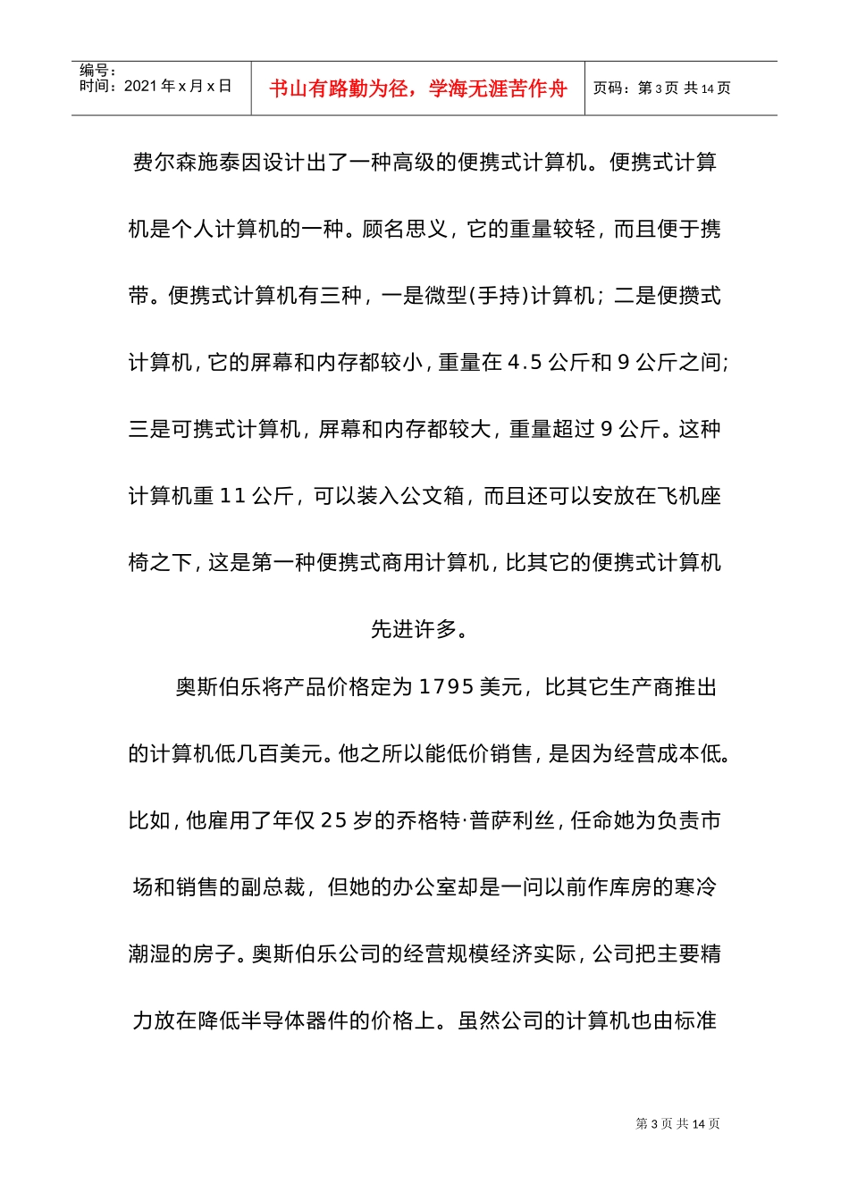 某某公司计算机行业的流星_第3页