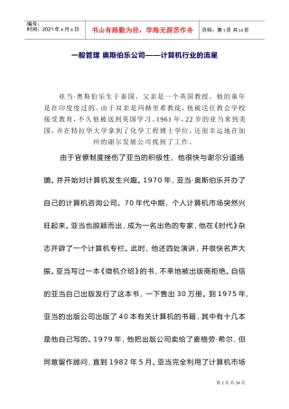 某某公司计算机行业的流星