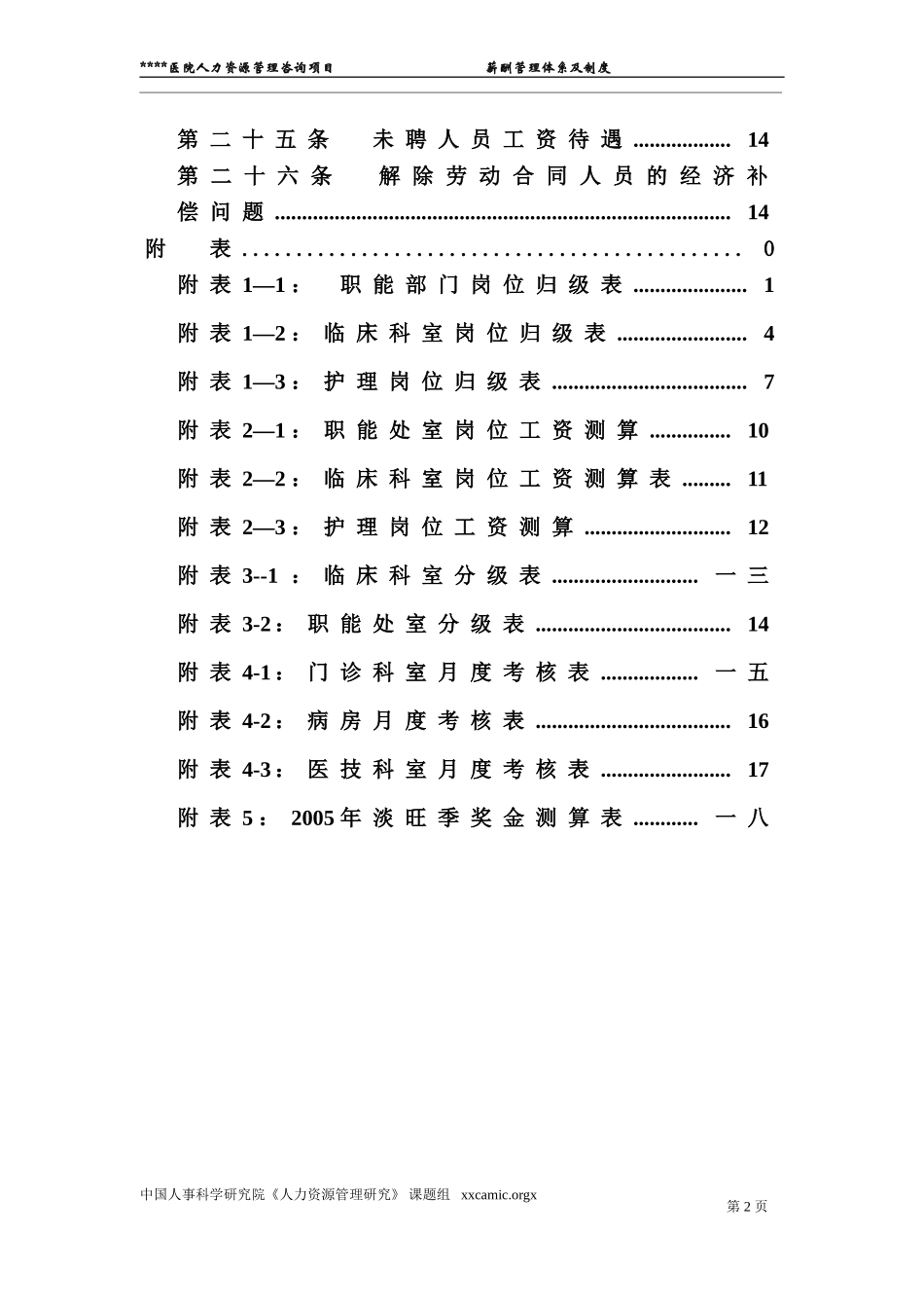 某某医院薪酬管理体系及制度案例_第3页