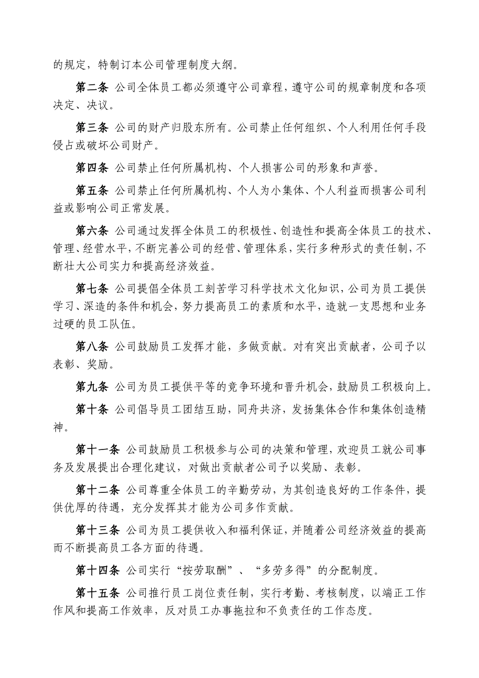 某某置业有限公司行政管理细则_第3页