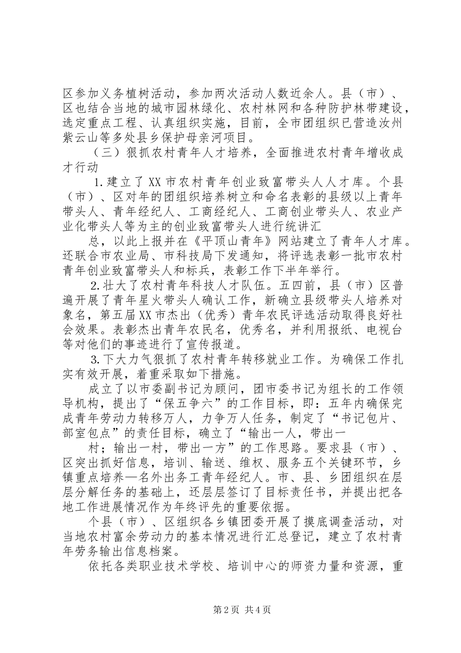 南平团市委青农工作总结合集_第2页
