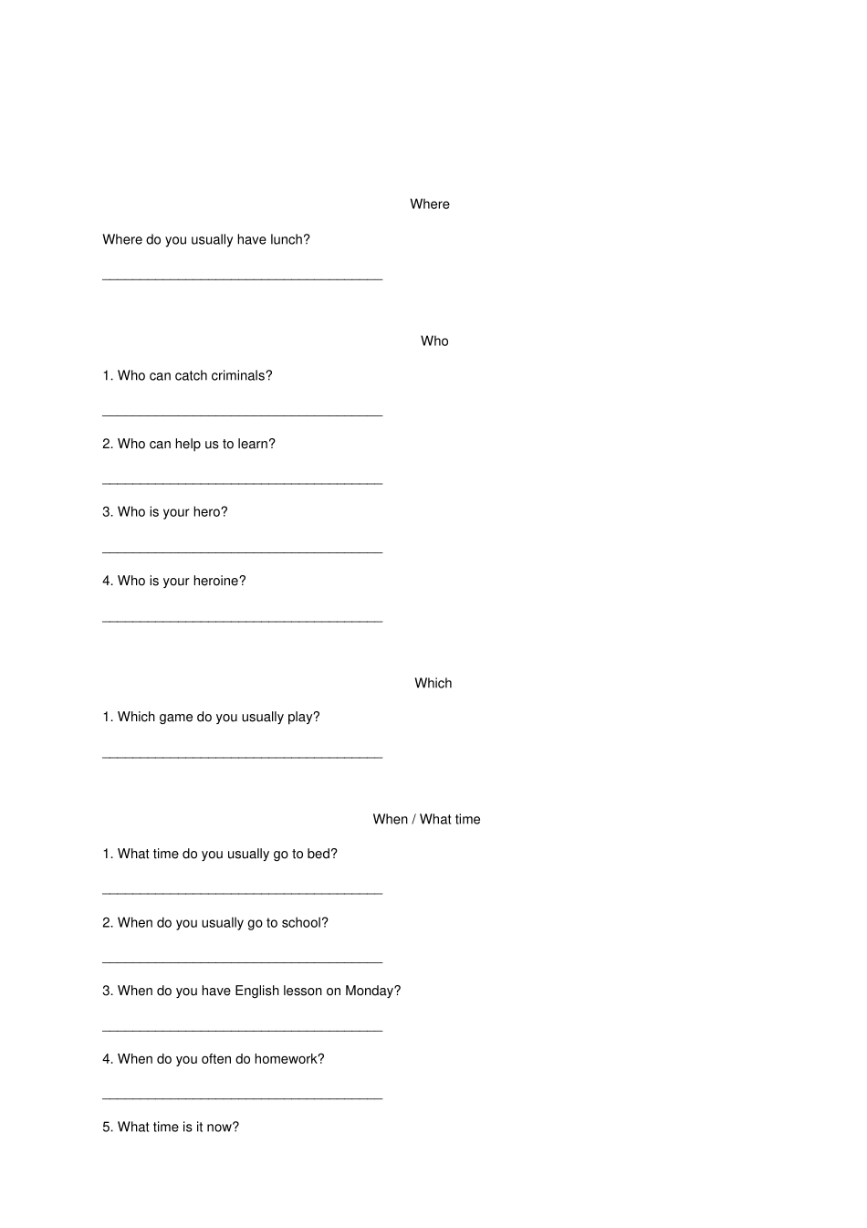 小学四年级英语专题练习按实际情况回答问题阅读理解和写作训练_第2页