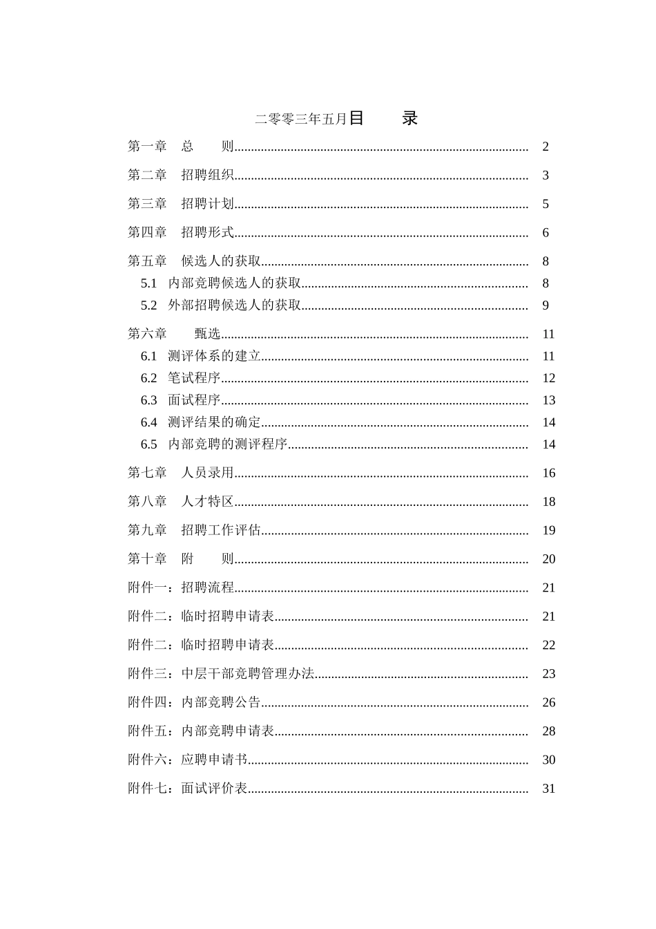 某某光学仪器公司招聘管理制度汇总_第2页