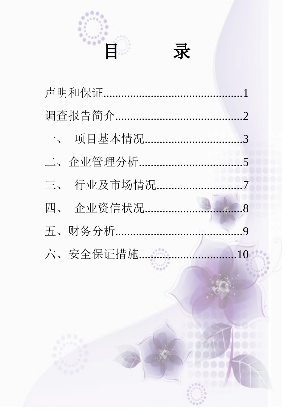 某担保有限公司项目调查报告_第3页