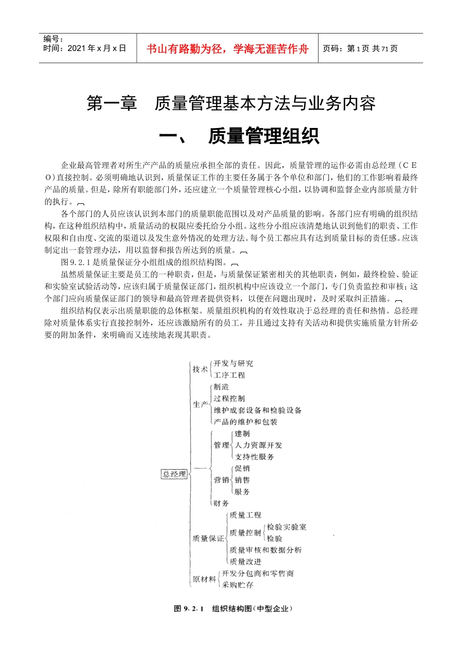 某某公司质量经理工作手册_第2页