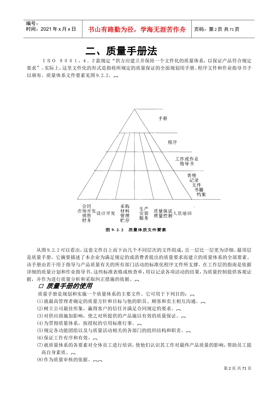 某某公司质量经理工作手册_第3页