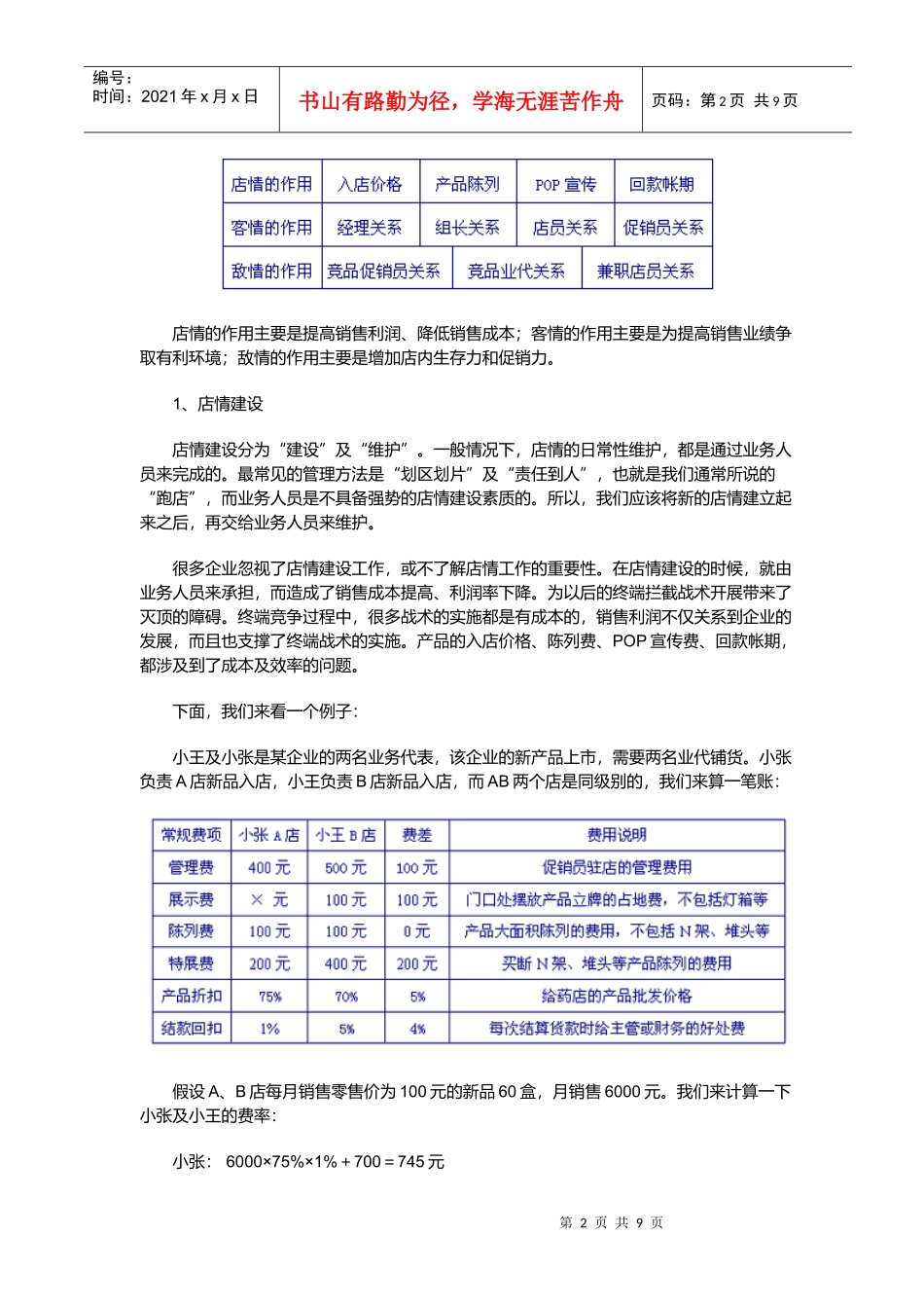 某某商场竞争策略之三情建设促销拦截的后台运作_第2页