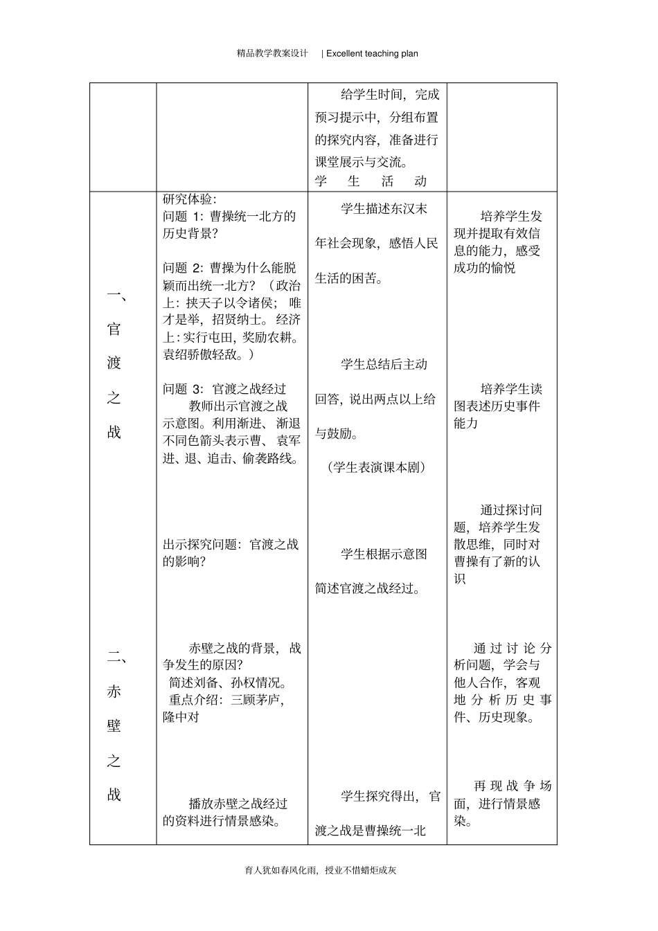 初中历史学科优质课教学设计新部编版_第3页