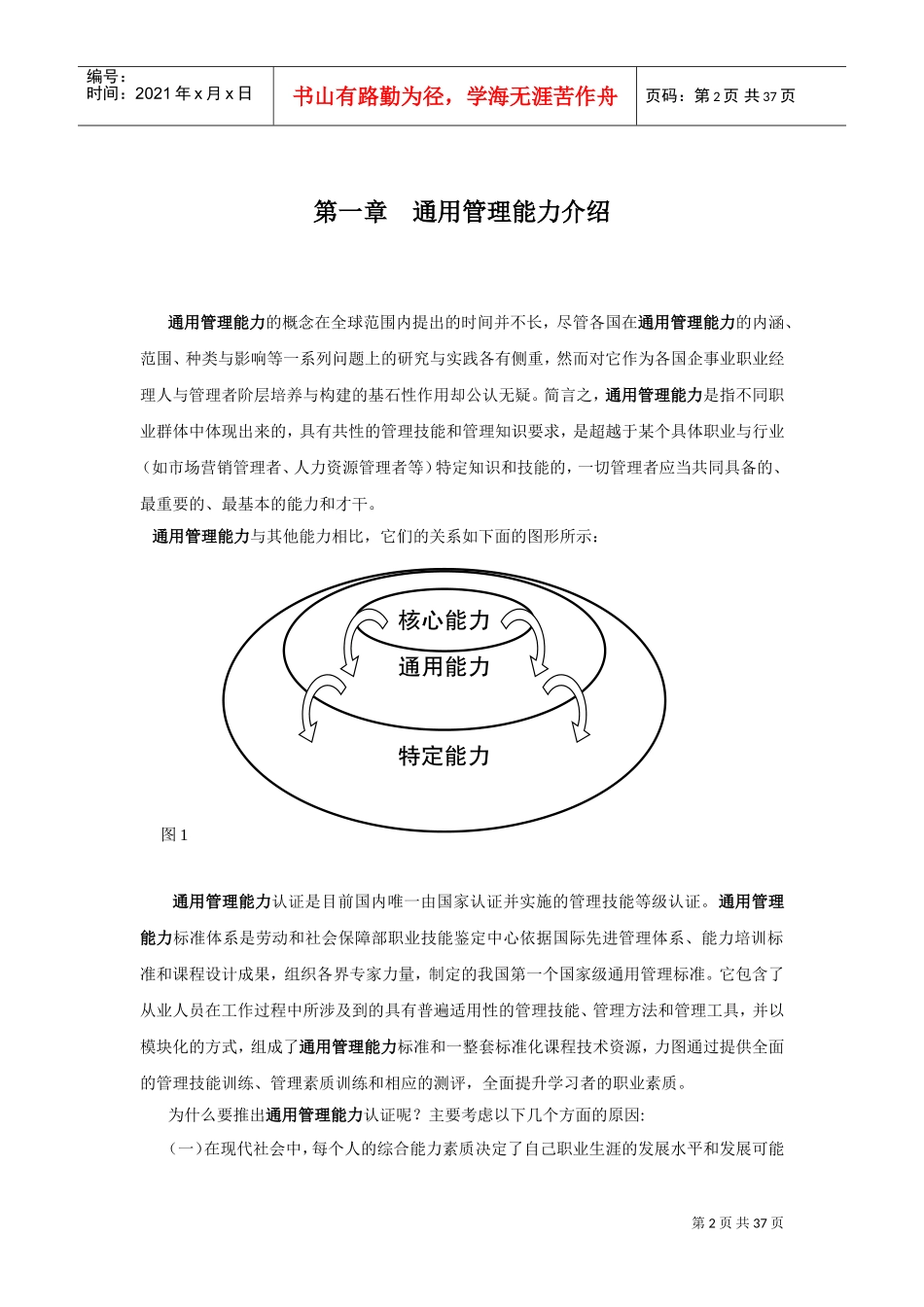 某某公司通用管理能力培训课程员工手册_第2页