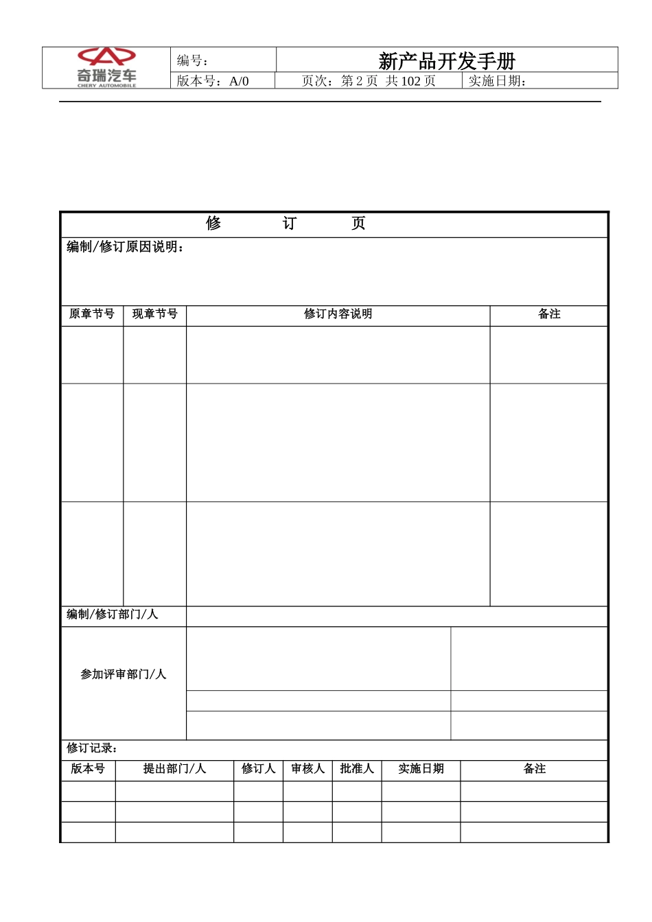 某汽车公司新产品开发手册_第2页