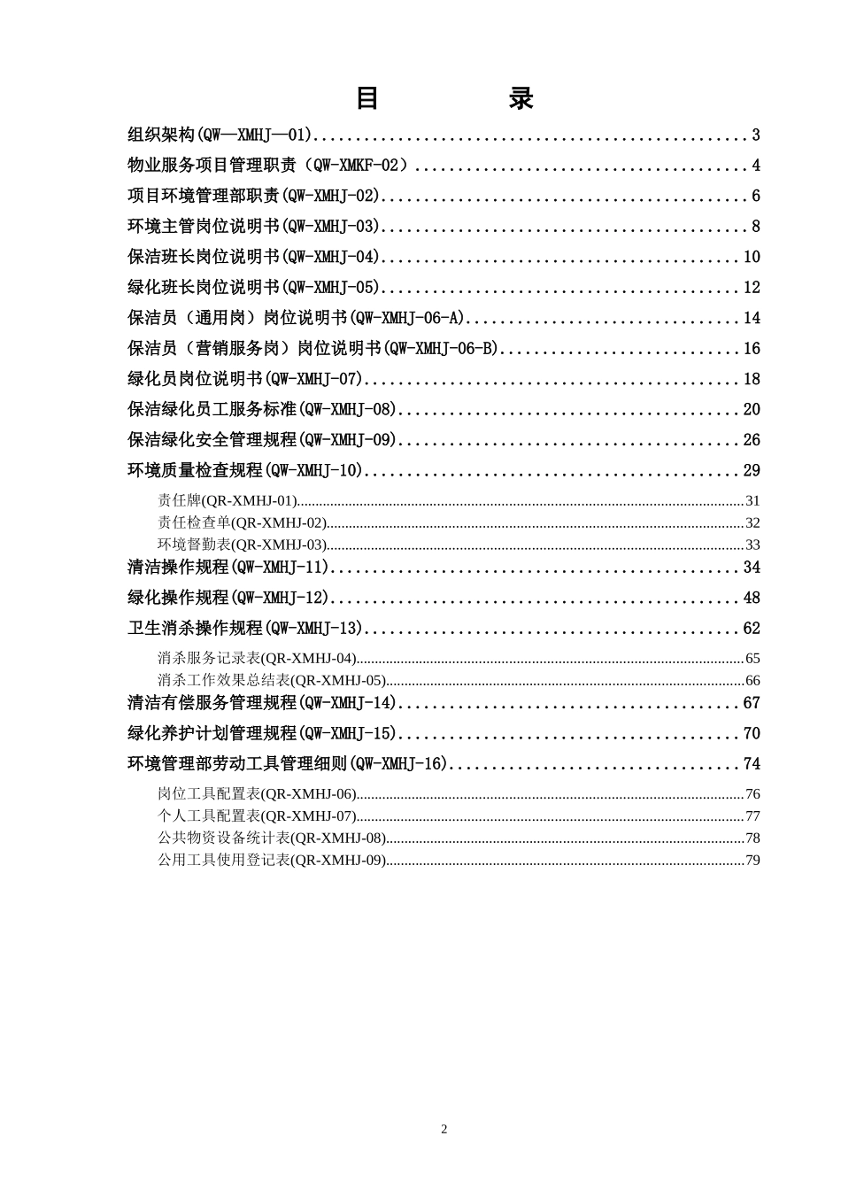 某某物业管理有限公司保洁绿化类工作手册_第2页