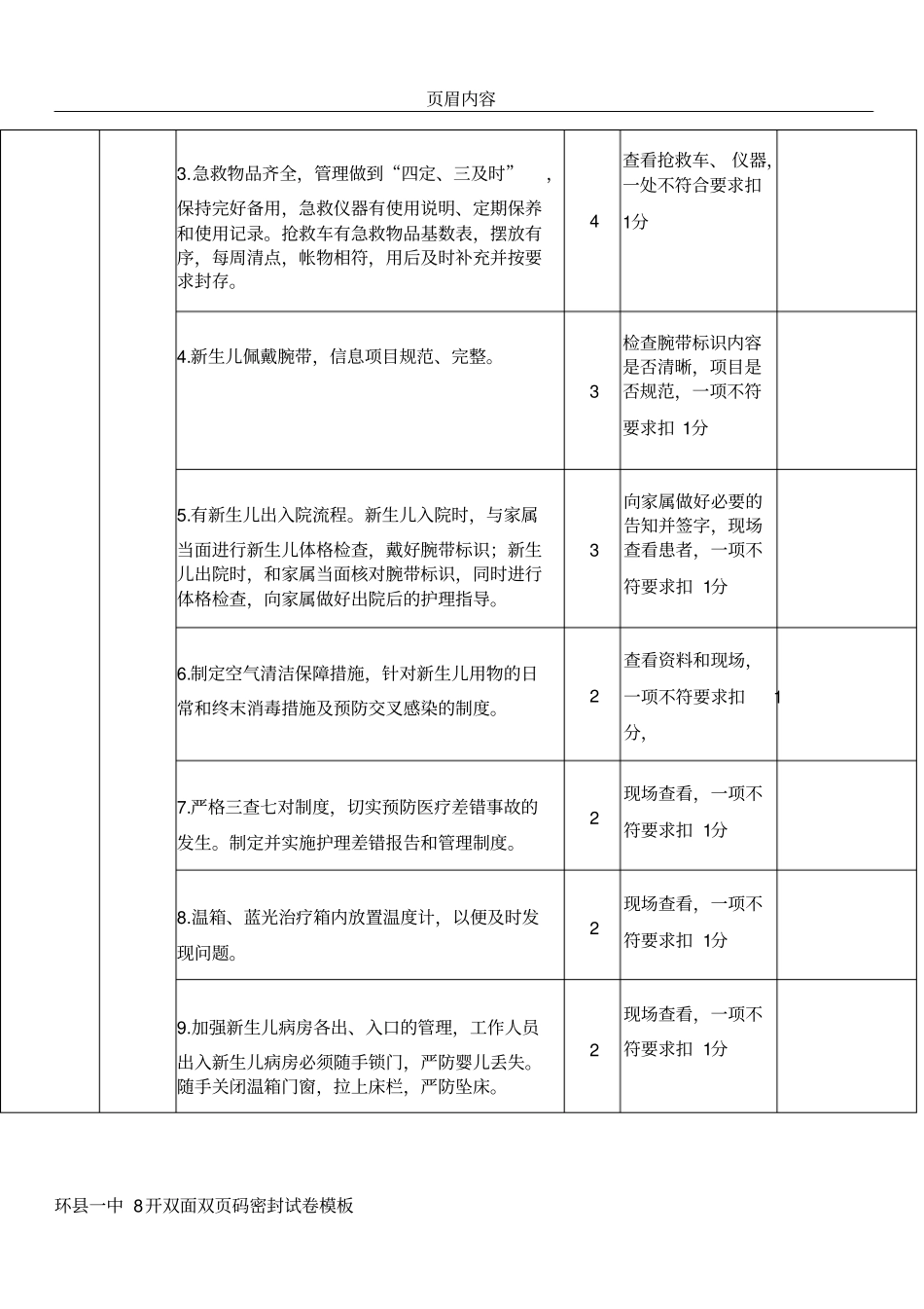 中医医院新生儿科护理质量评价标准_第3页