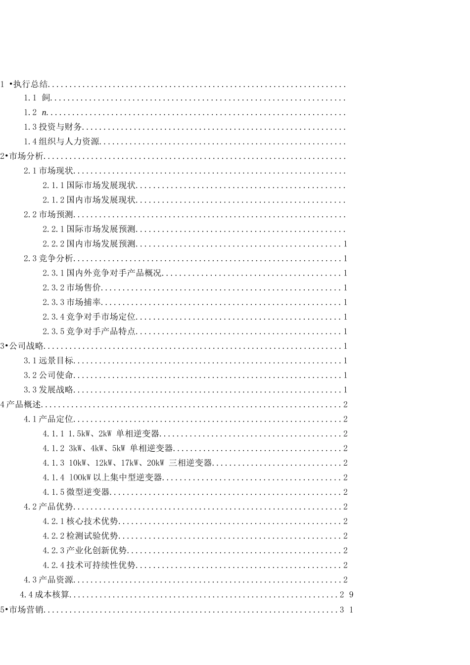 某新能源股份有限公司商业计划书_第2页