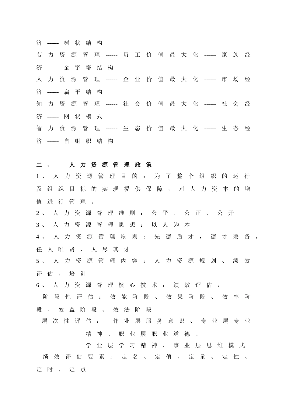某某物流公司人力资源部员工管理手册_第2页