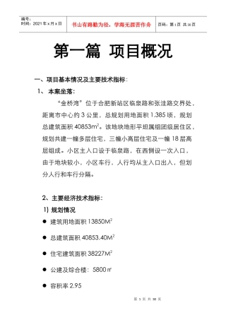 某楼盘年度执行策划方案