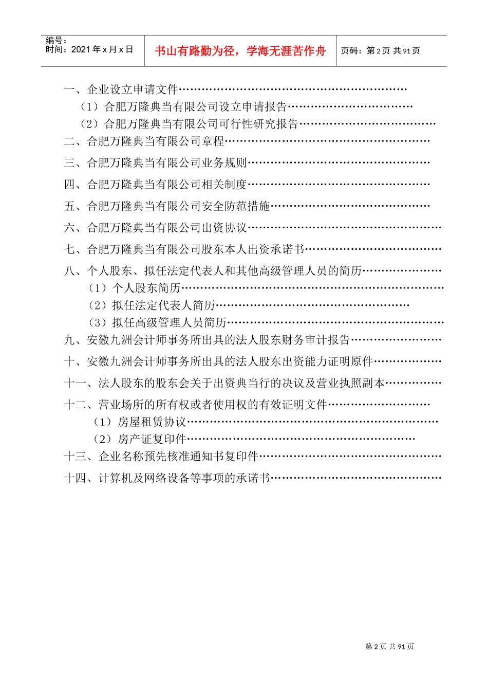 某某典当有限公司申报范本介绍_第2页