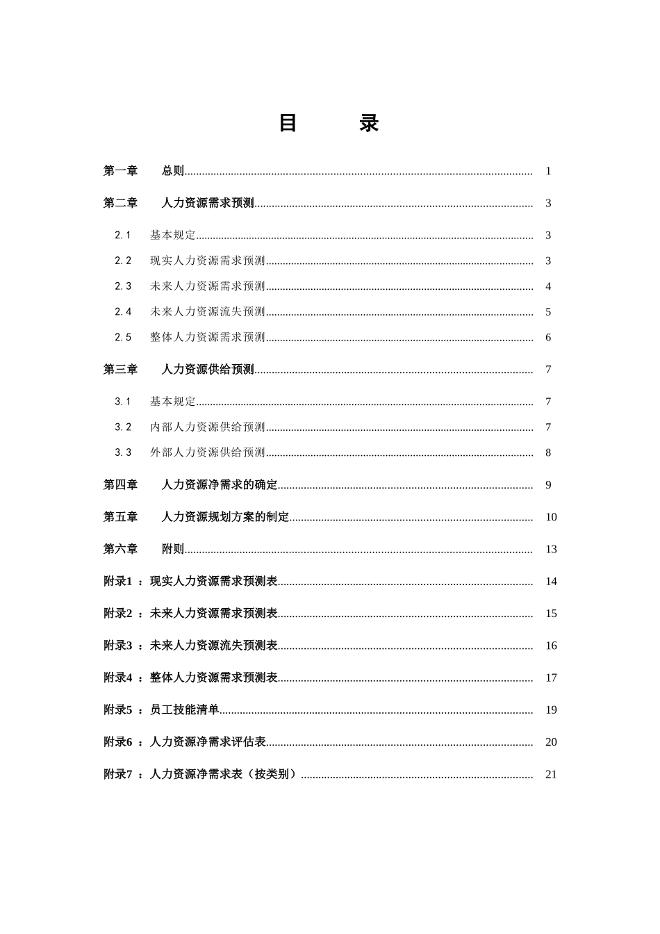 某某公司人力资源规划管理制度_第2页