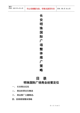 某汽车明珠广场整合推广策略XXXX14