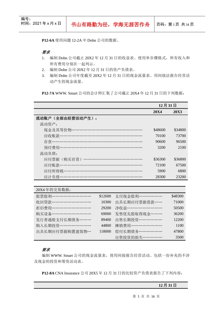 某有限公司的数据管理_第1页