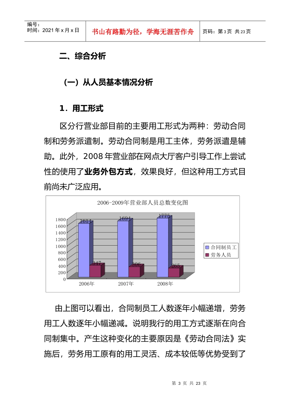 某某年度营业部人员工管理报告_第3页