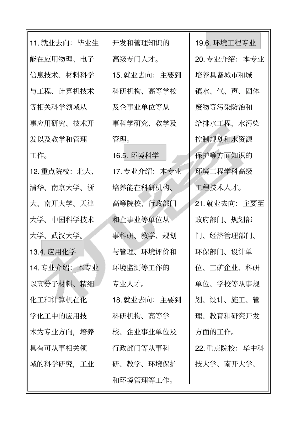 大学理科专业介绍与就业方向_第2页