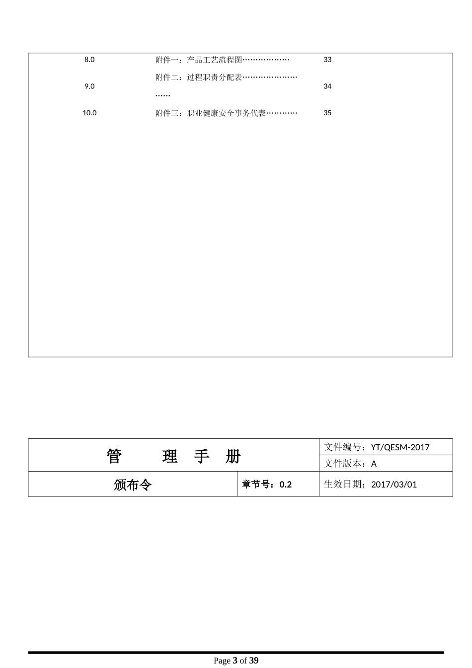 某橡塑有限公司管理手册_第3页