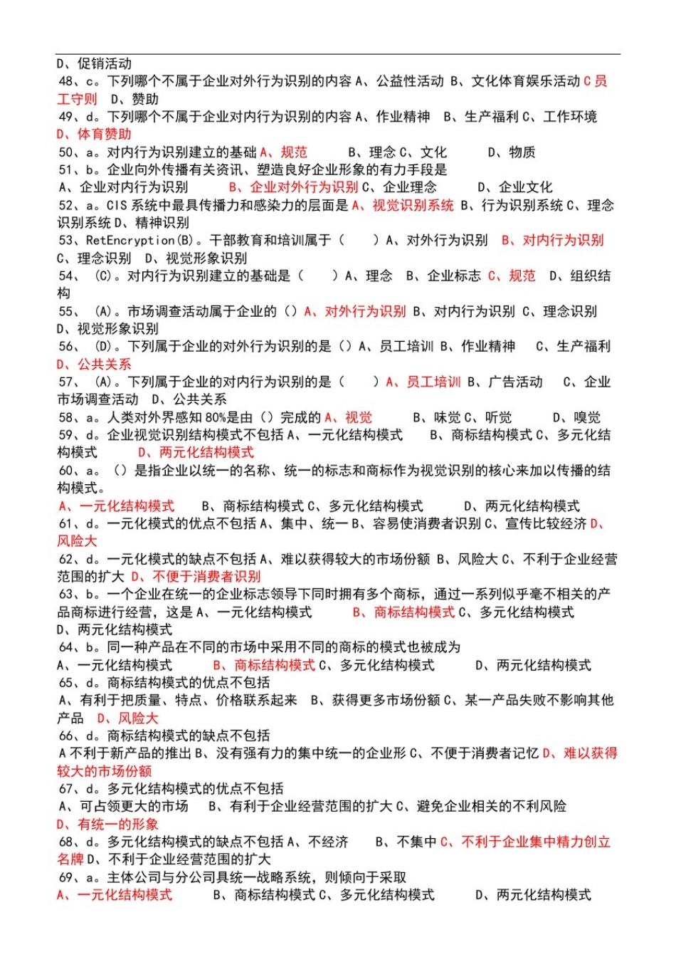 企业形象设计试题_第3页