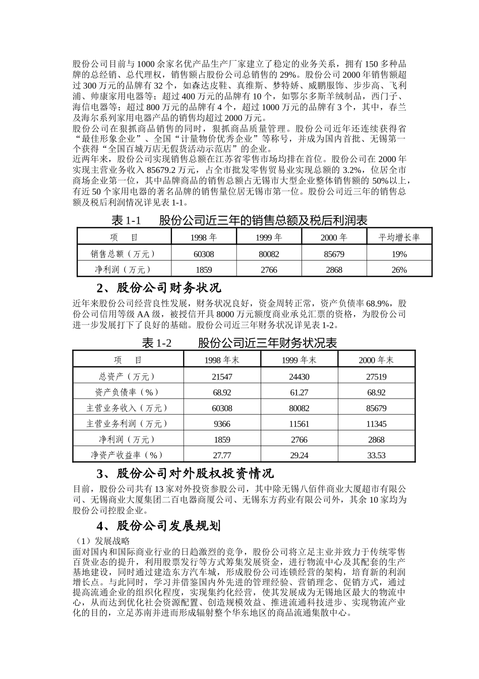 某著名咨询公司-无锡商业大厦-东方物流配送中心及超市项目报告_第2页