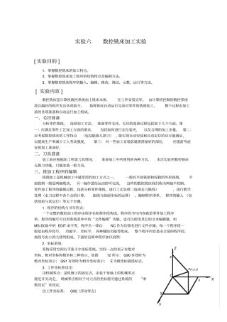 数控铣床编程实例