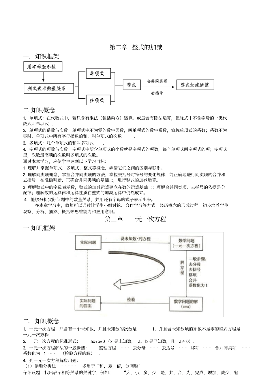 中考数学知识点归纳总结_第3页