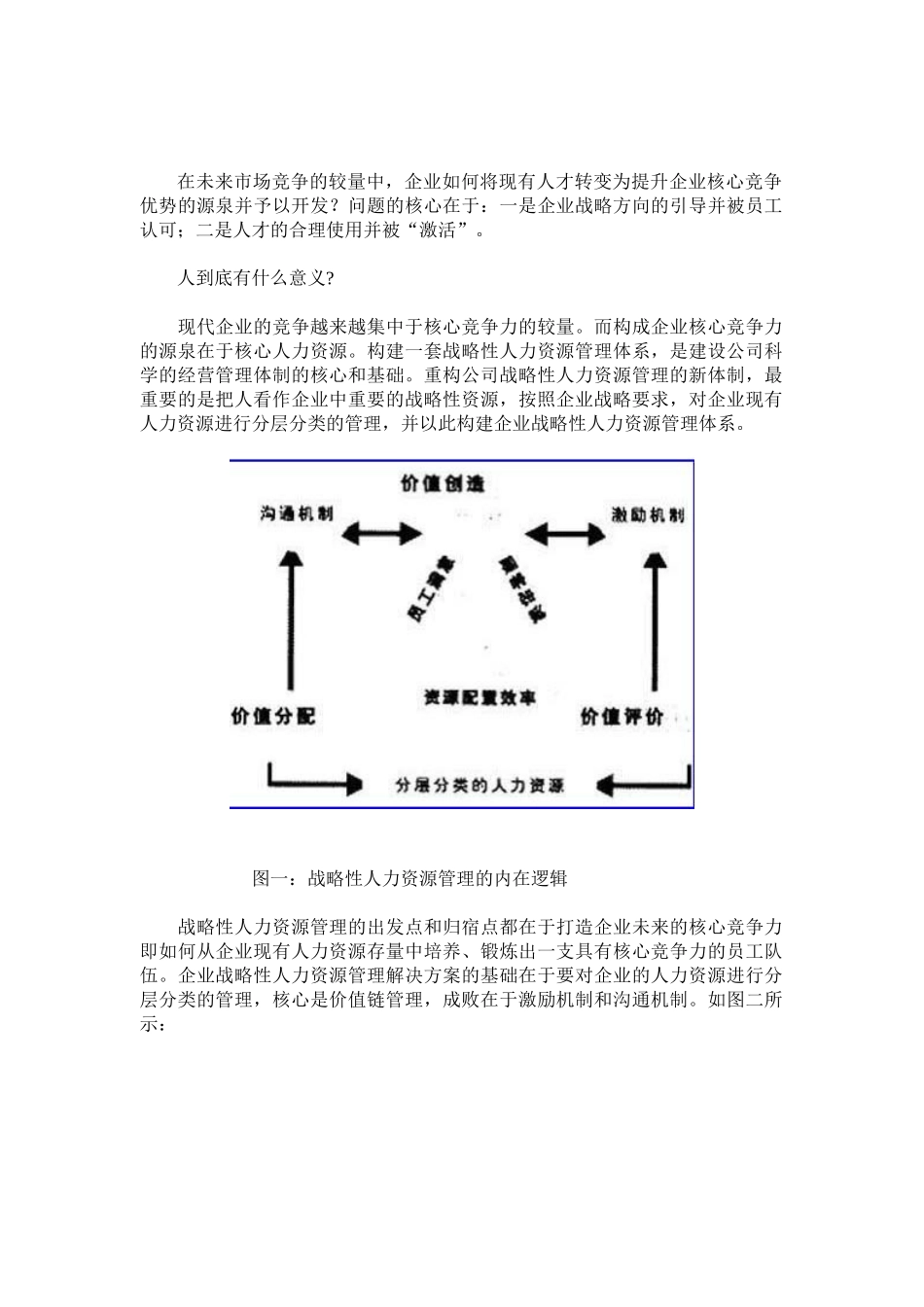 企业管理战略性人力资源分层管理模式_第1页