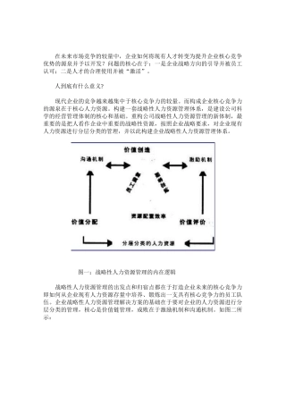 企业管理战略性人力资源分层管理模式