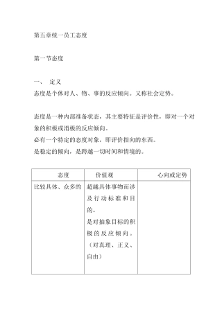 企业该如何统一员工态度