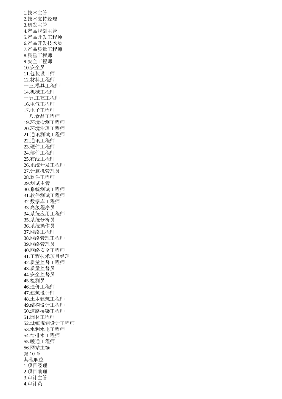 企业职务说明书大全_第3页