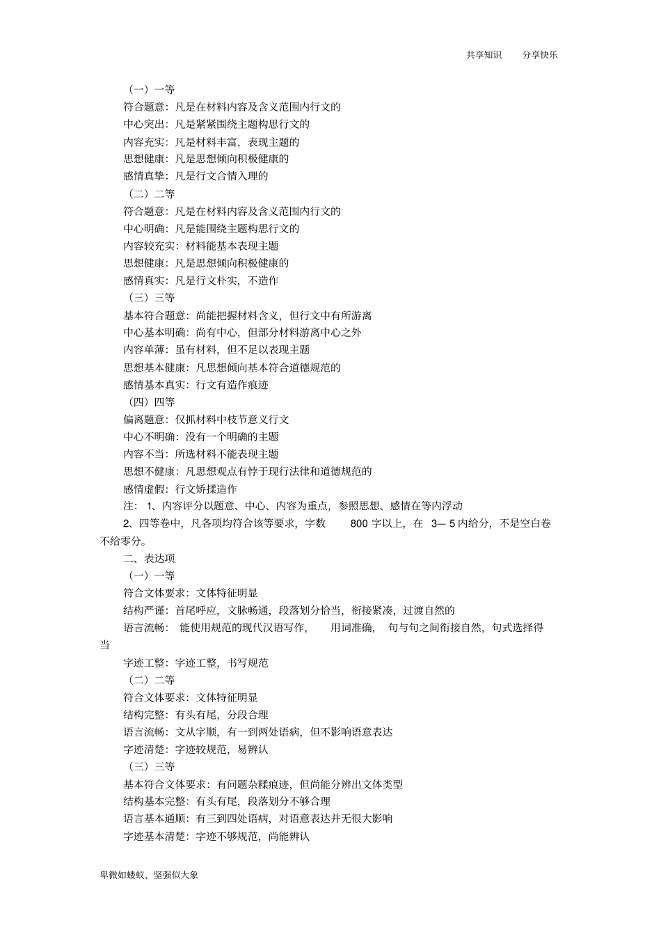 作文评分标准_第2页