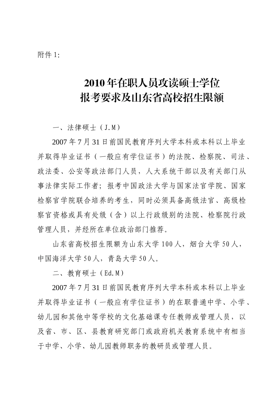 人力资源-XXXX年在职人员攻读硕士学位_第1页