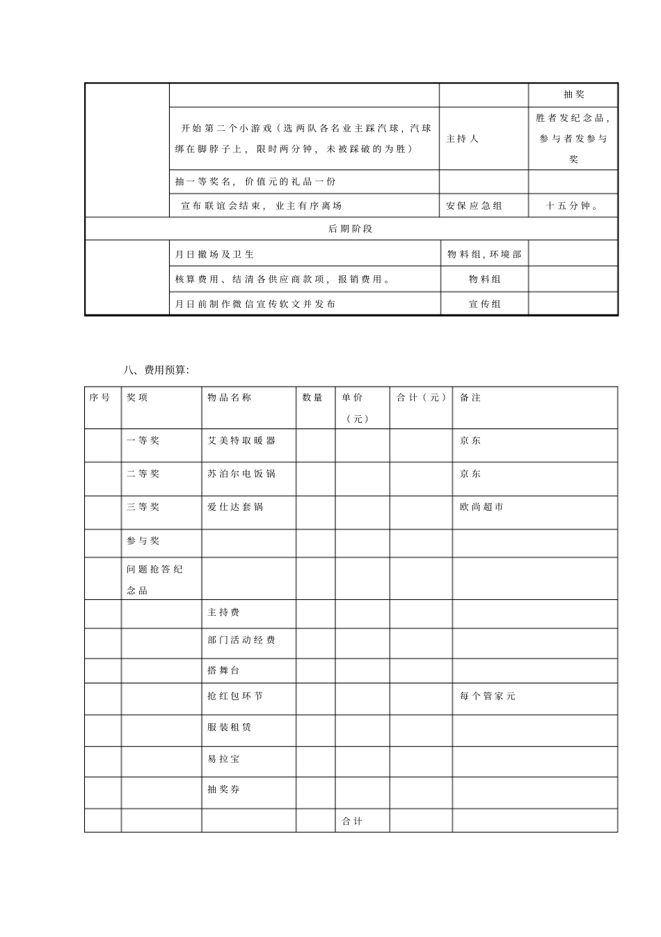 2018年迎新春业主联谊会执行方案.docx_第3页