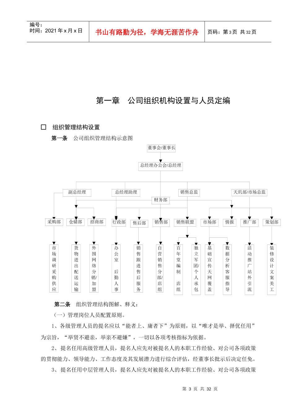 某茶业商贸有限公司管理手册_第3页