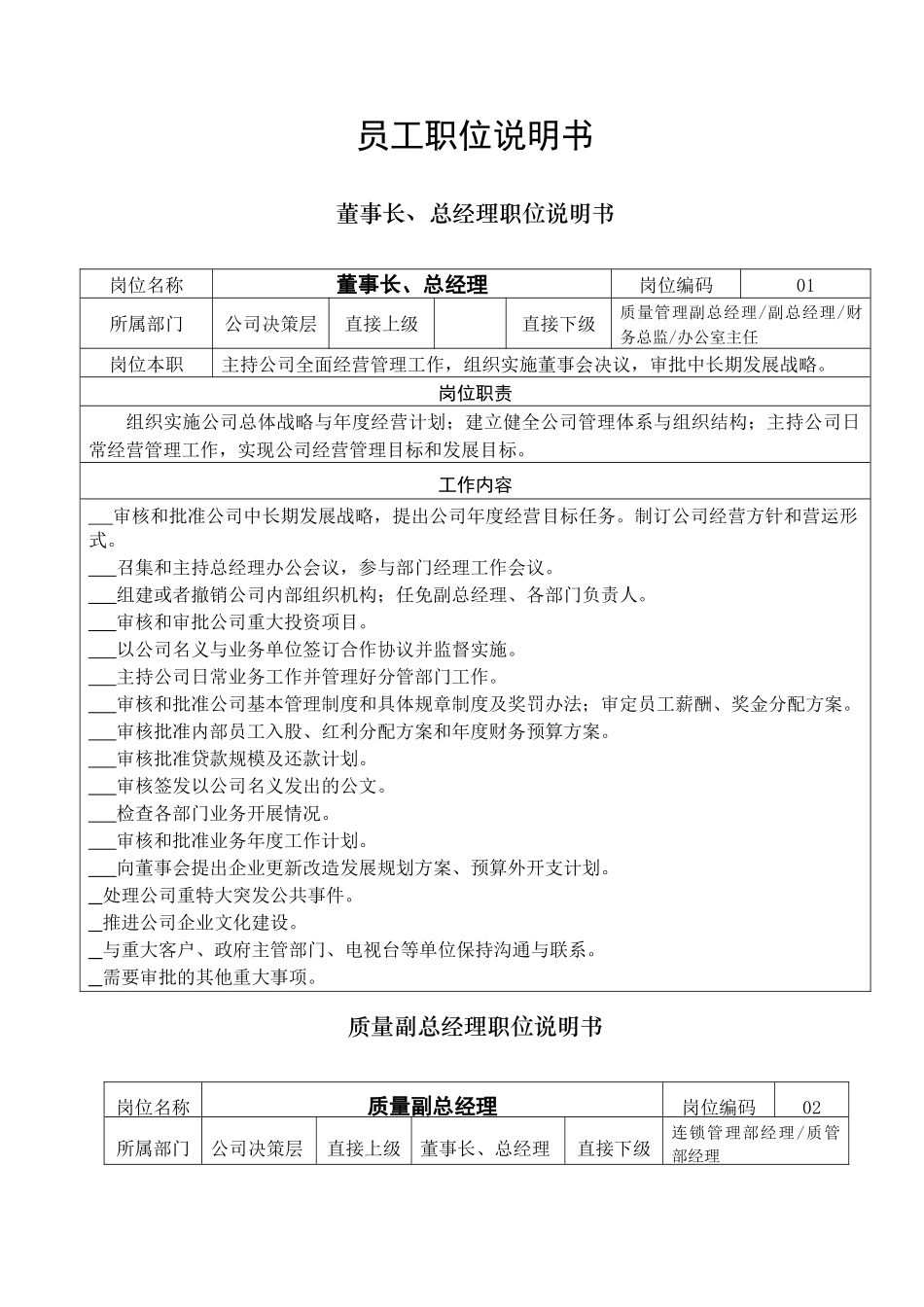 员工职位说明书1_第1页