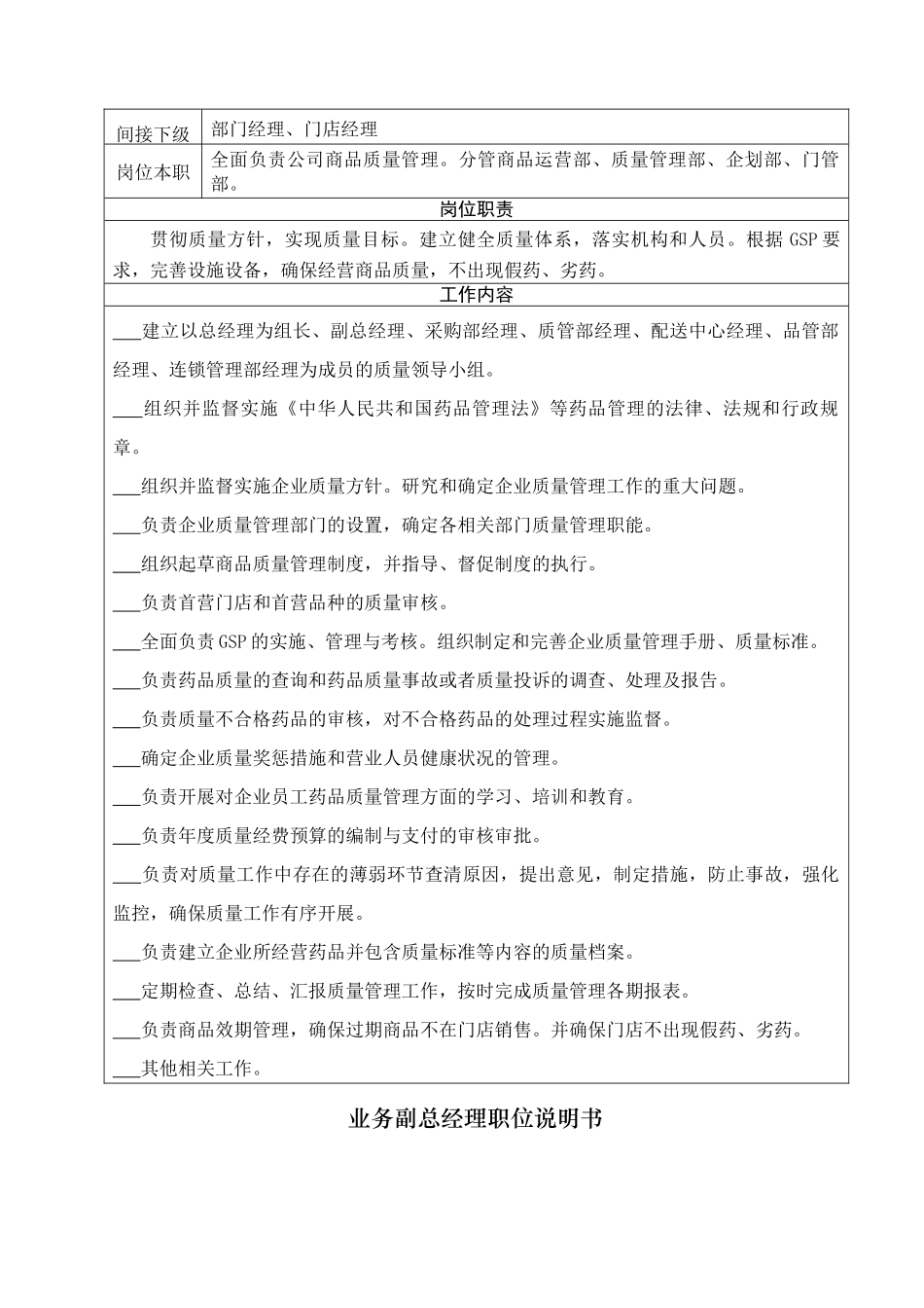员工职位说明书1_第2页