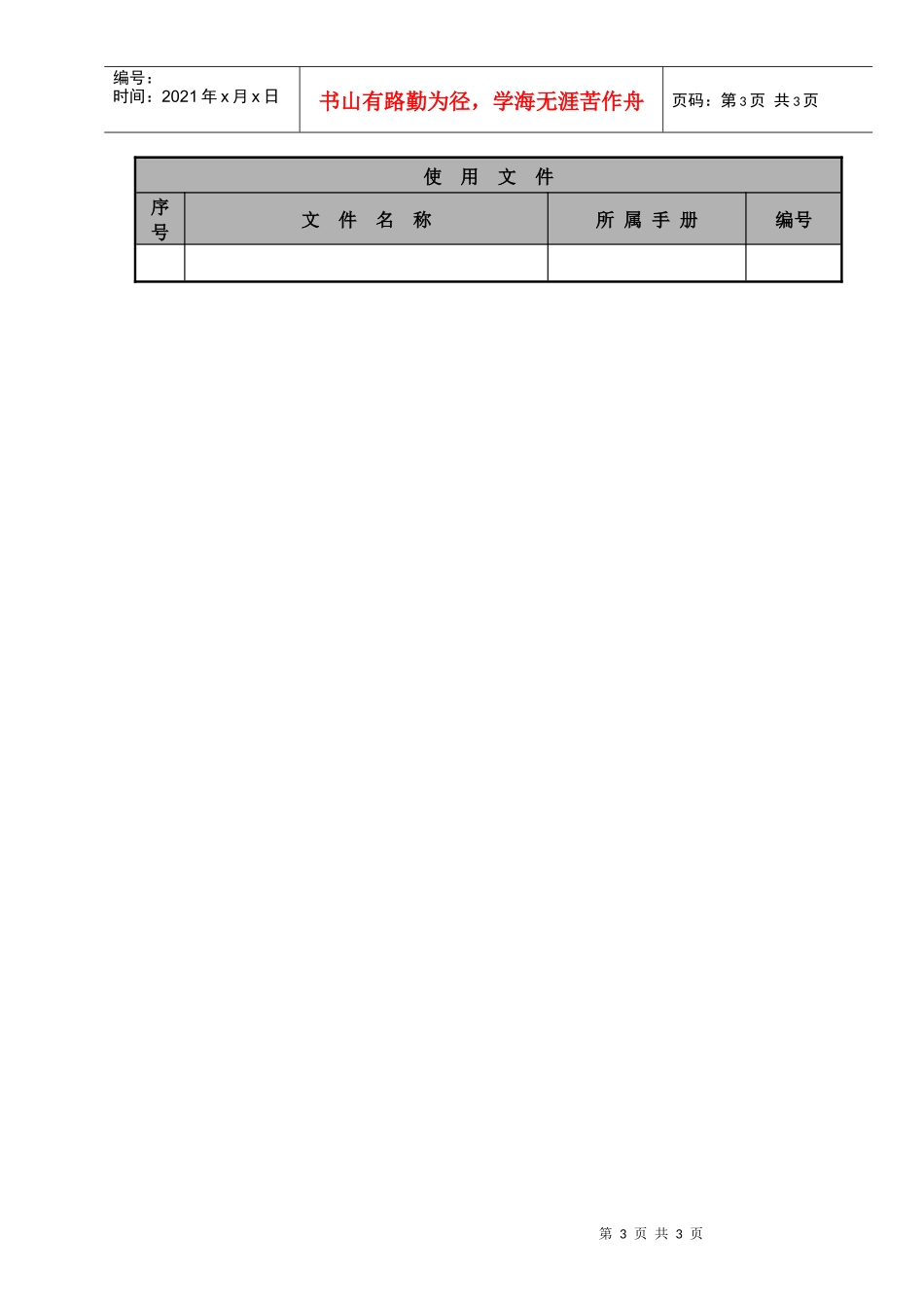 某航空物流公司商务主管职位说明书及关键绩效标准_第3页
